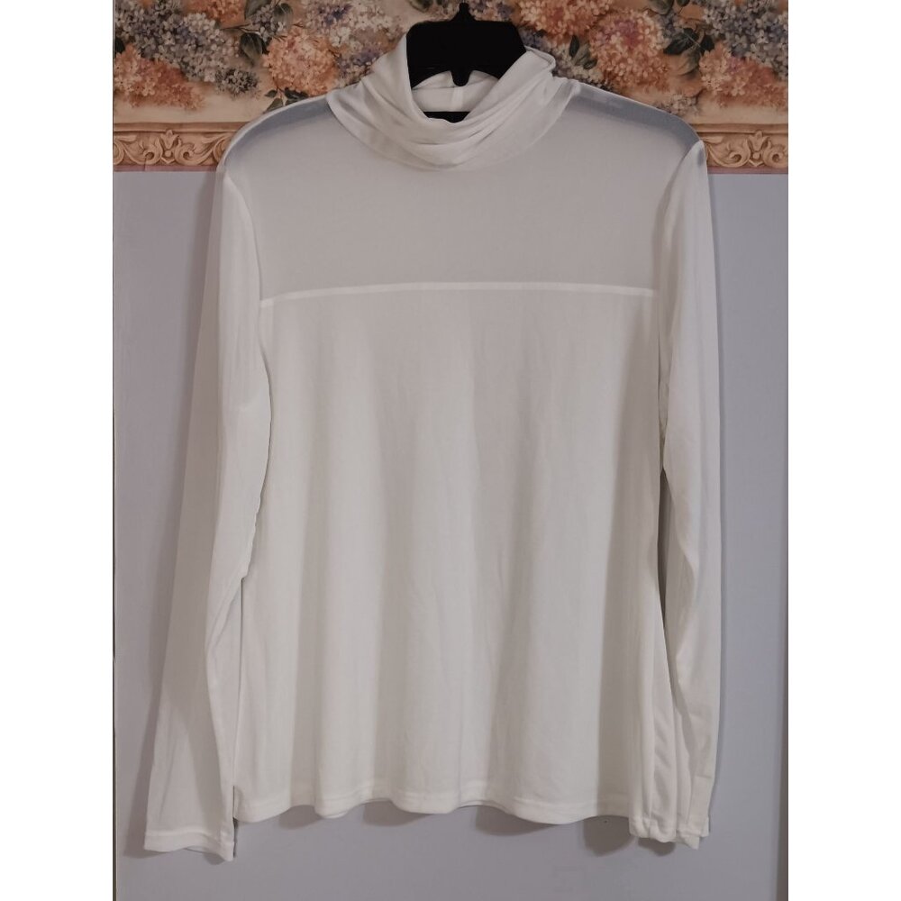 P Luca Milano Large Cream Turtleneck Minimalist Modern Classic Event Occasion To